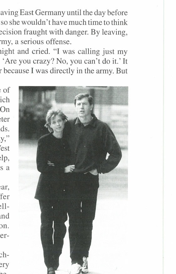 As early as 1987, Uta and Dieter dreamed of escaping from East Germany.