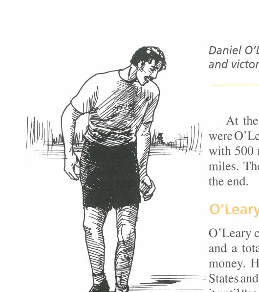 Daniel O'Leary staggers to 520.25 miles and victory in the first Astley Belt race.