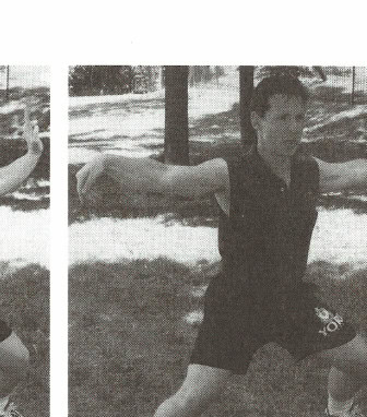 Figure 12 (far right): Bridges 5 and 6: flip the hands downward, so that the fingertips now face the ground.