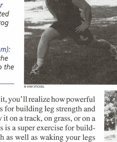 Figure 6 (center left): Stepping into the frog stance.