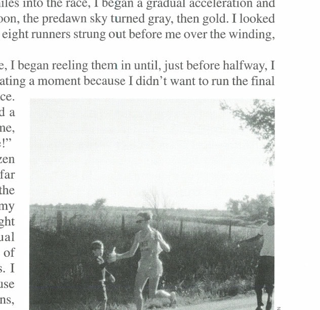 There were no aid stations in 1968. Fortunately, Hal had family help from one of his sons.