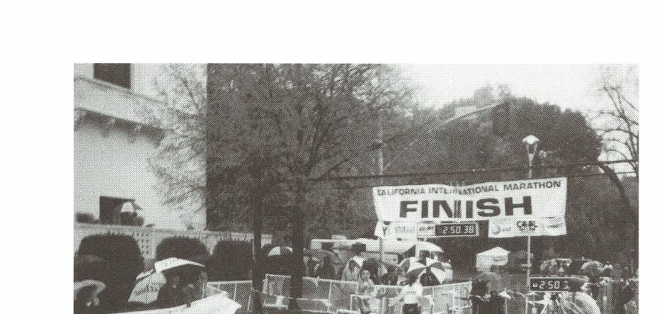 My Most Unforgettable Marathon: March/April 2001 8 Sandy pushes to the finish of the toughest race of her career.