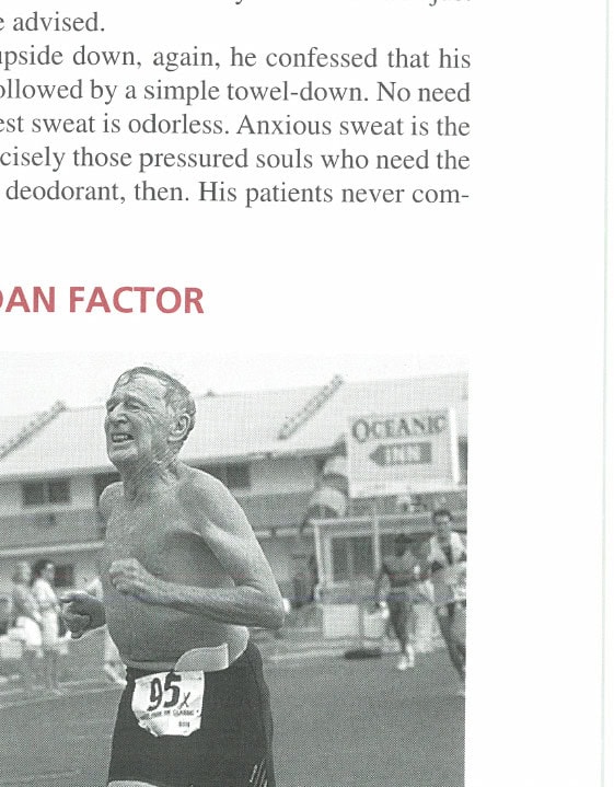 The Boston Experience 7 Dr. George Sheehan in the 1988 Asbury Park 10K.