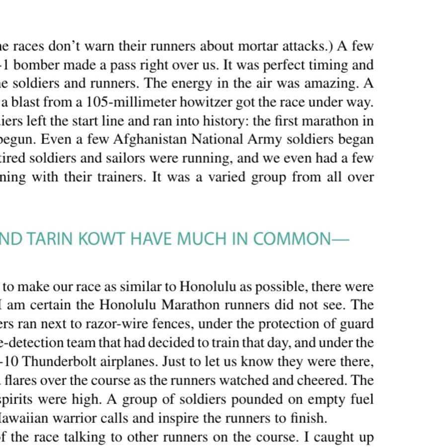 You Want to Put On a Marathon—Where? 20 First Lieutenant Mike Baskin has an emotional first-place finish as thoughts of friends killed in action are on his mind.