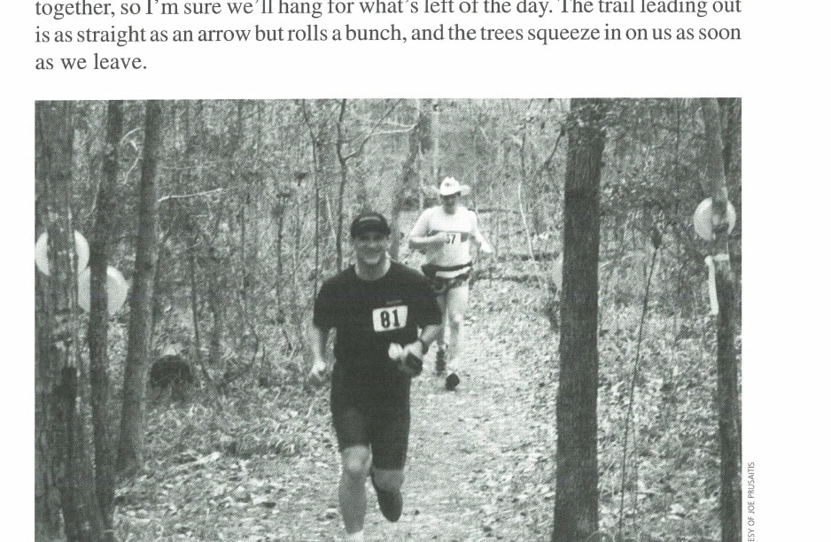 Round and Round at Rocky Raccoon 3 Joe Prusaitis is fueled and ready to tackle loop two of the 100-Mile Rocky Raccoon.