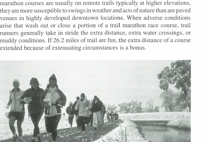 An unexpected snowstorm in Boulder in September didn't faze entrants in the 2000 Boulder Backroads Marathon.