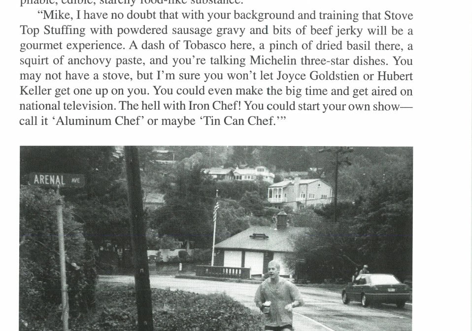The author, winning a wet Cascading Crest Cataracts 25K in 2000, would face the challenge of his life before the 2001 Marathon des Sables.