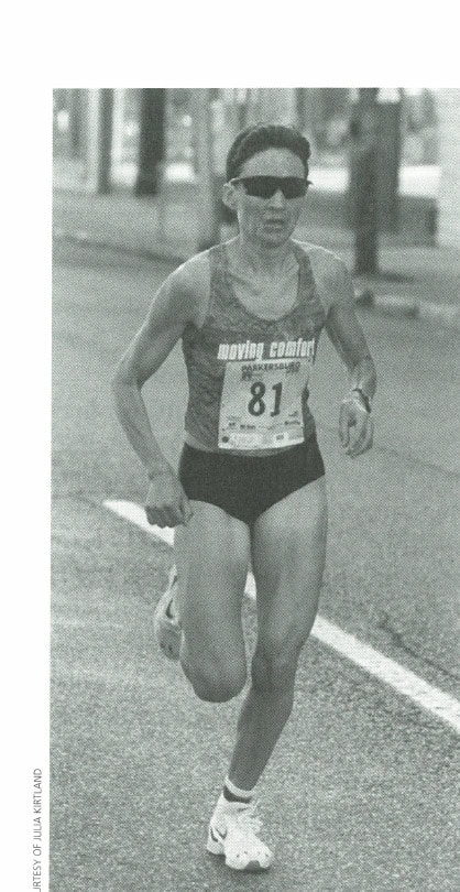 Julia Kirtland racing, bib number 81. Courtesy of Julia Kirtland.