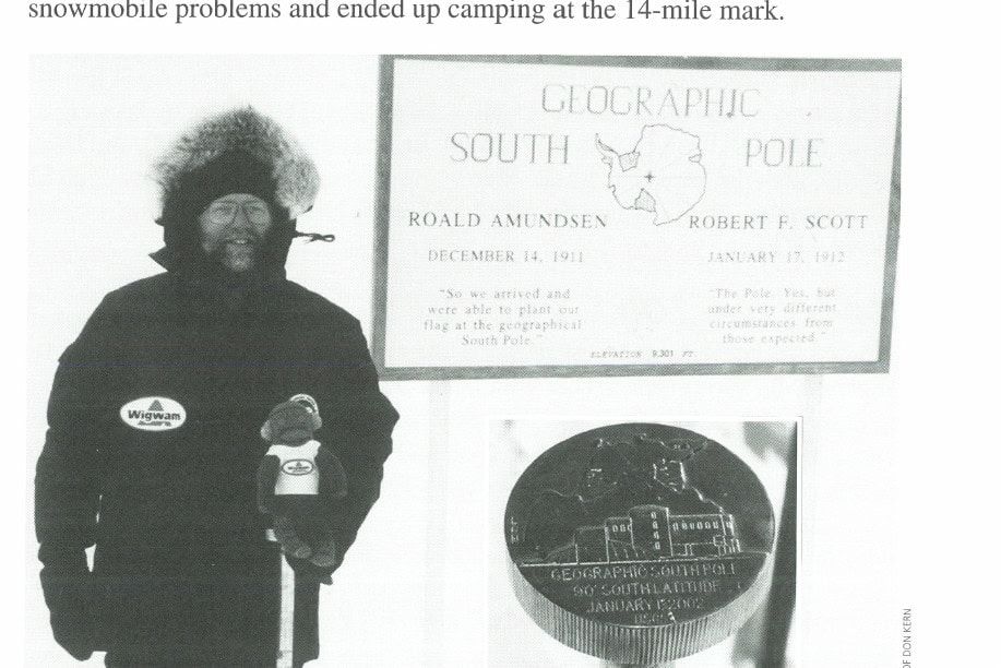 Here I am at the Geographic South Pole.