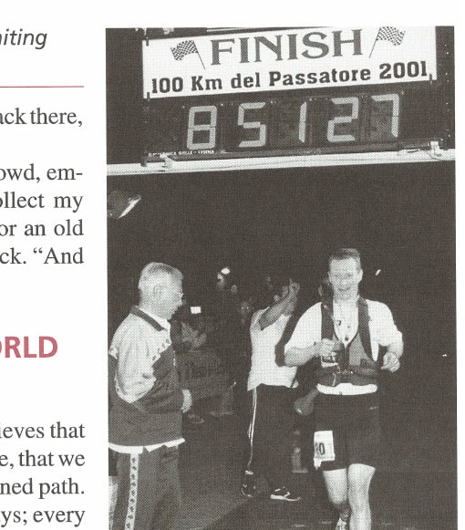 The author finishes—no vomiting and a smile on his face!