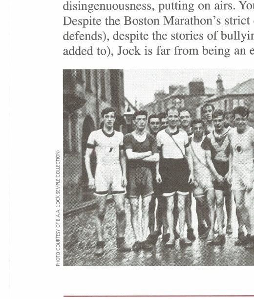 Just Call Me Jock 12 Jock with his Clydesdale Harriers for a run in Clydebank, Scotland (Jock is the only one wearing a singlet).
