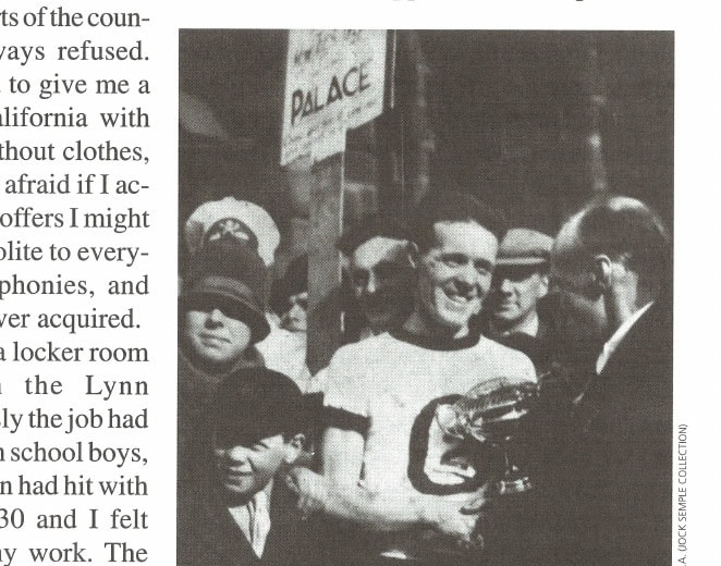 Just Call Me Jock 11 Jock, a fierce competitor, receiving one of his many running trophies.