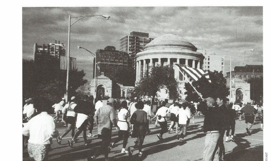 Near the 10K point on the marathon course.
