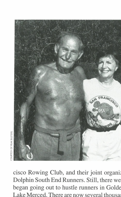 Walt Stack 8 Walt Stack, Peak Busters' mentor, and Annabel Marsh, Peak Busters' co-founder, on the Bar Camp trail.