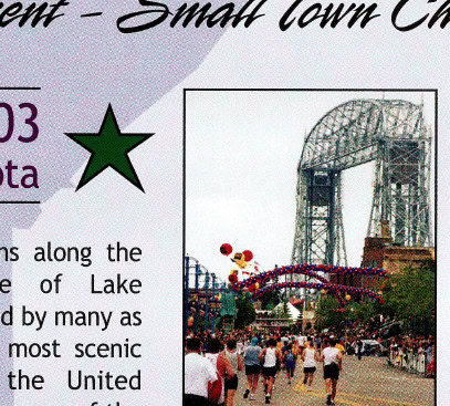 Runners at Grandma's Marathon, Duluth, Minnesota
