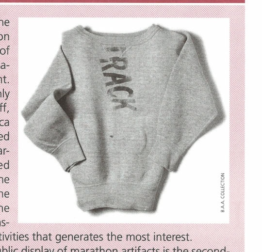 Gray sweatshirt worn by Kathrine Switzer in the 1967 Boston Marathon.