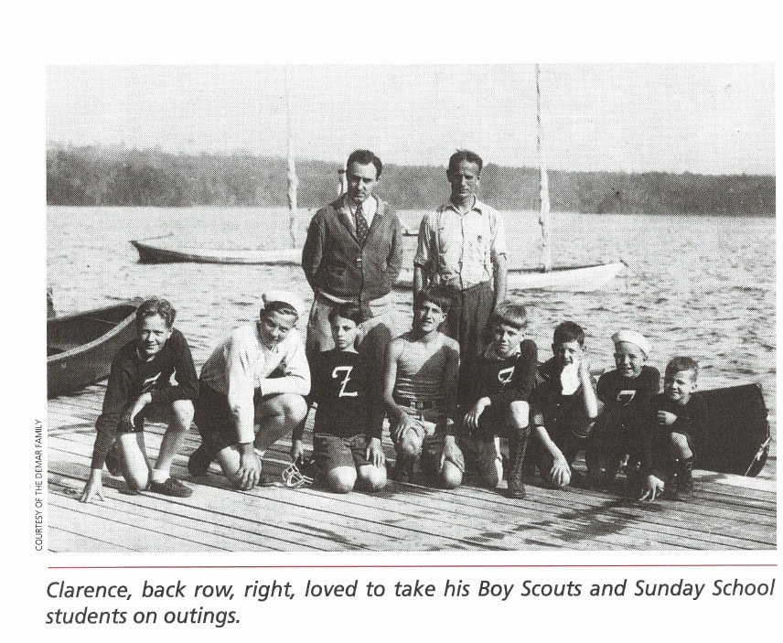 DeMar@Home: What Was It Like With "Mr. Marathon" Living in the Same Neighborhood? 20 Clarence, back row, right, loved to take his Boy Scouts and Sunday School students on outings.