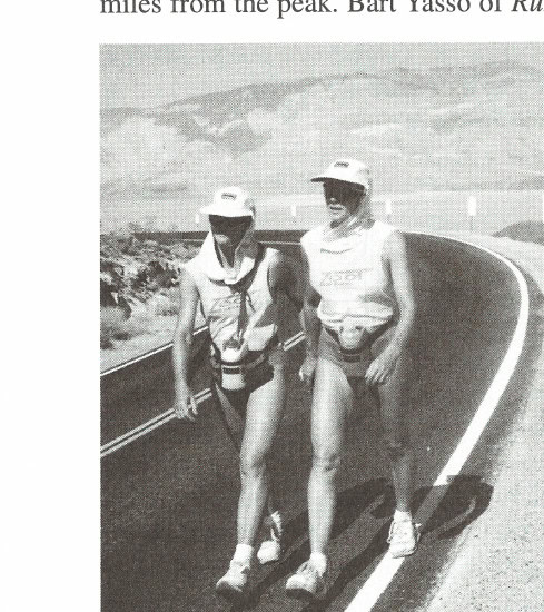 Into the Valley of Death 26 Austrian twins Barbara Alvarez and Angelika Castaneda compete in the Hi-Tech Badwater "146" race.