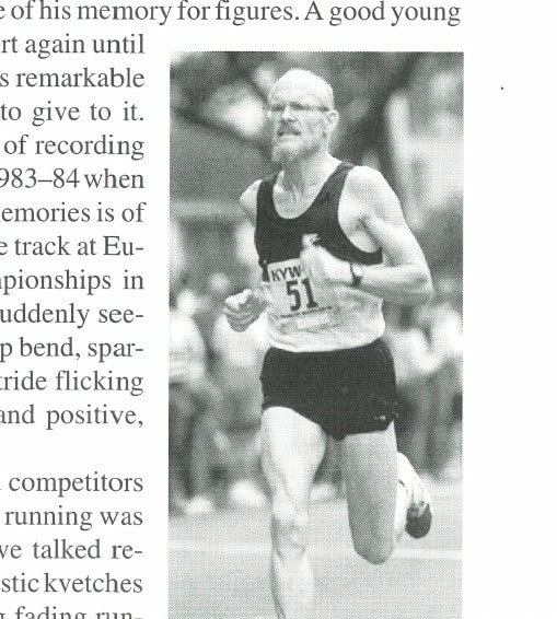Masters of the Marathon 23 Norm Green at the 1988 Philly Distance Run.