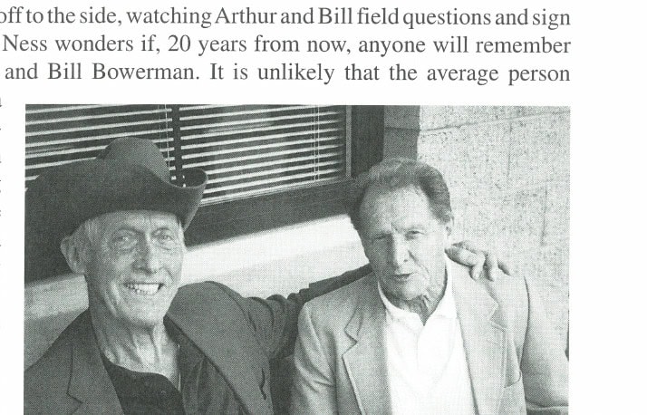 Arthur Lydiard and Bill Bowerman. Courtesy of Nobby Hashizume.