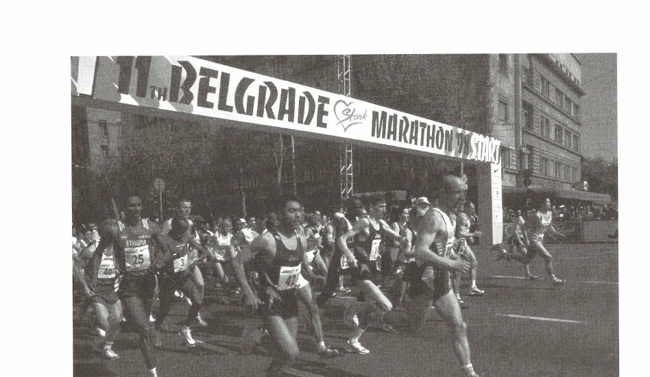 From Within the Ashes 9 The start of the 1998 Belgrade Marathon.