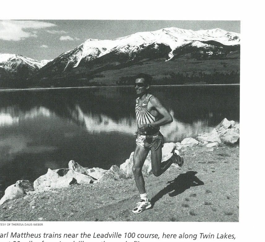 Where Eagles Dwell 7 Charl Mattheus trains near the Leadville 100 course, here along Twin Lakes, about 20 miles from Leadville, as the eagle flies.
