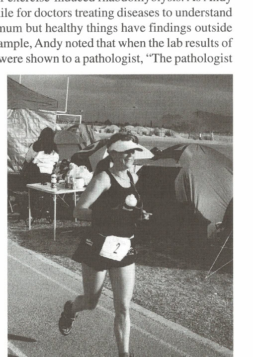 Stephanie Ehret had a complete recovery, finished second in the 1999 Leadville 100, and (shown here) returned to win the 1999-2000 Across the Years 24-Hour Track Run. Courtesy of Stephanie Ehret.