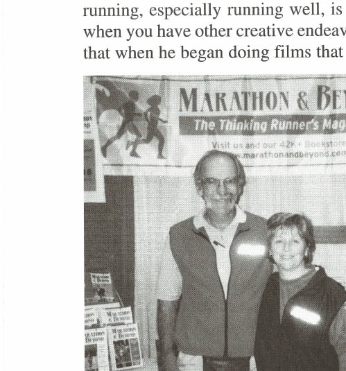 Running's Been Good 8 Rich Benyo and M&B publisher Jan Seeley at the Las Vegas Marathon Expo.