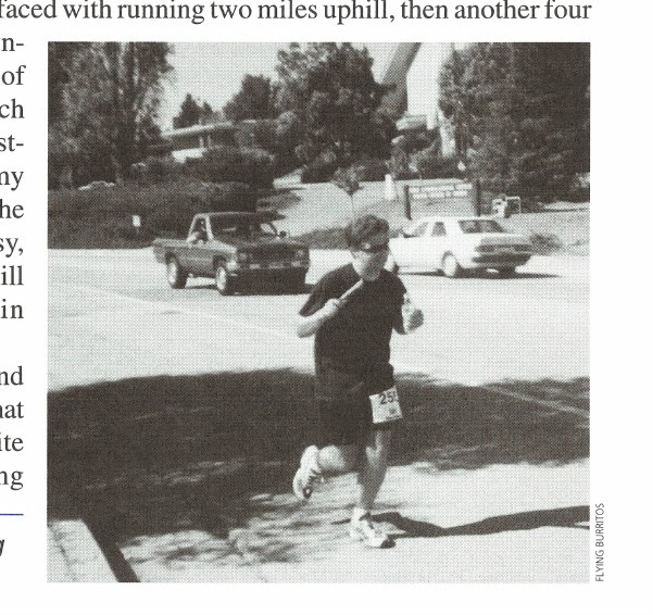 Joe (runner 11) finishing his third leg.
