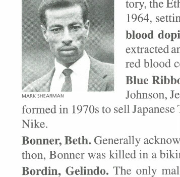 Bikila, Abebe (photo: Mark Shearman)