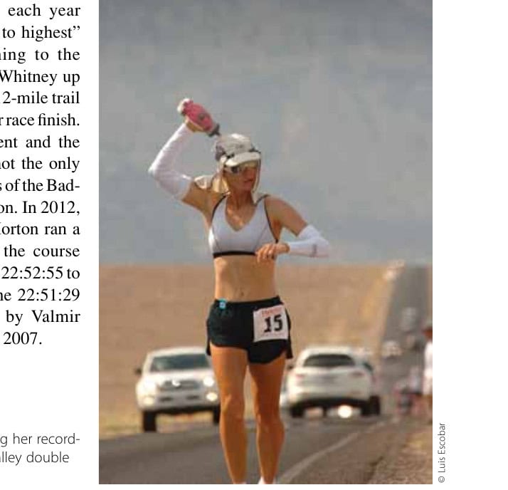 Anita Fromm during her record-setting 2008 Death Valley double crossing.