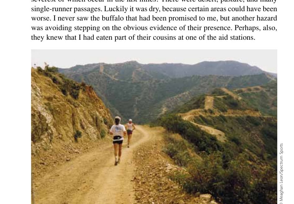 Runners at the Eco Marathon on Catalina Island—"26 miles across the sea"—run up steep mountain climbs, through desert and pastures, and along spectacular single-track trails.