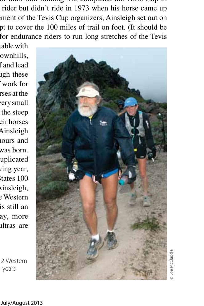 The 10 Most Important Ultrarunners in History 3 Gordy Ainsleigh at the 2012 Western States 100, still competing 38 years after his original run.