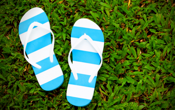 horrible feet in flip flops