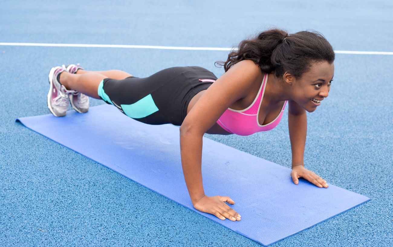 Exercise mat discount for push ups