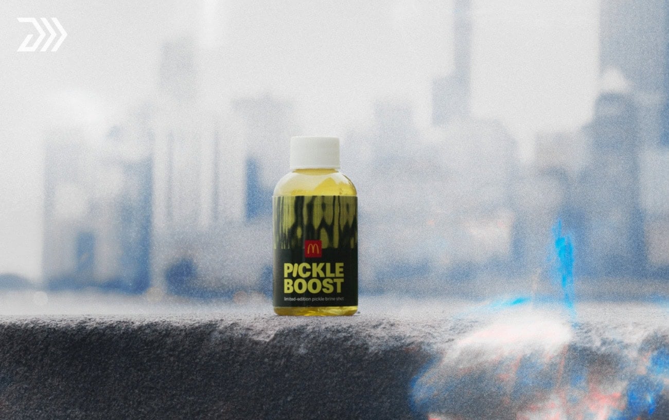 McDonald's Is Giving Away Bottled Pickle Juice at the Chicago Marathon 1 McDonald's Is Giving Away Bottled Pickle Juice at the Chicago Marathon 1