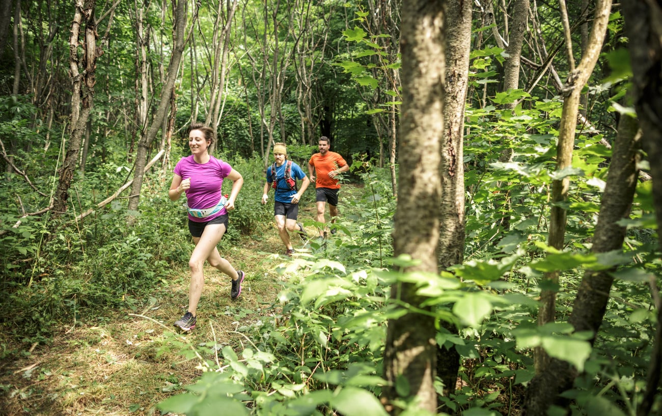 Do Women Have More Endurance Than Men? The Science Just Got a Lot Clearer 4 People trail running.