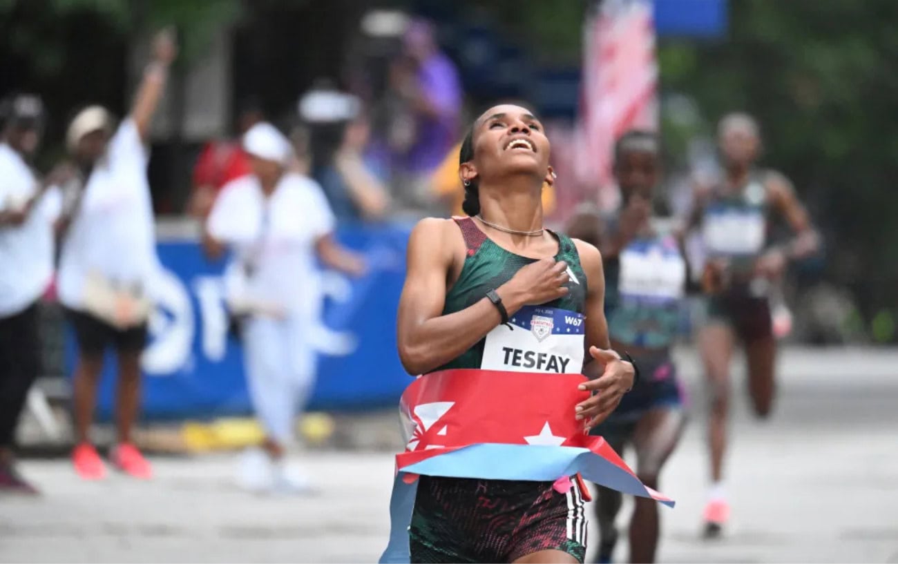 Fotyen Tesfay Had Never Run a Marathon Before. She Almost Broke the World Record Anyway. 2