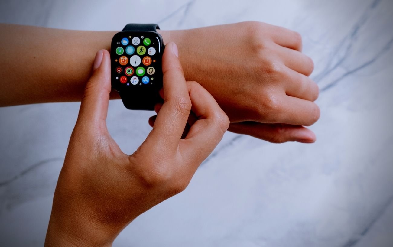 Una pantalla de Apple Watch.