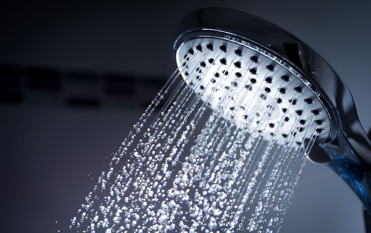 A running shower head.