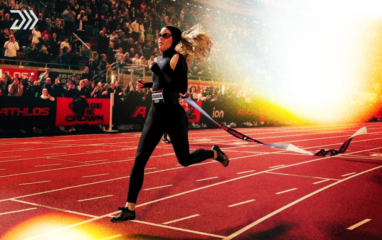 Keely Hodgkinson Wins the Athlos 800m in Custom Nike Speed Suit 1