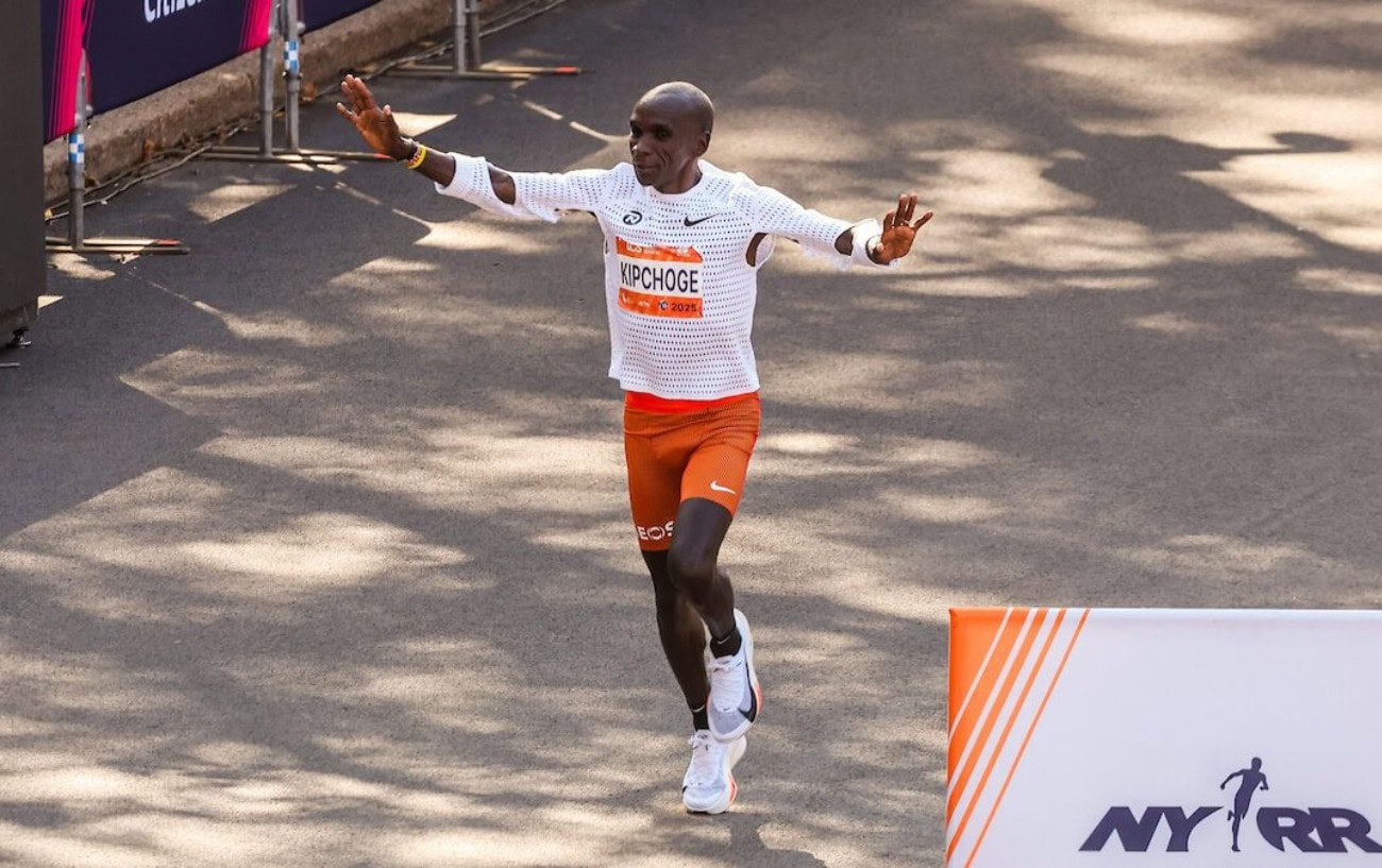 What was Eliud Kipchoge wearing at the NYC marathon 2