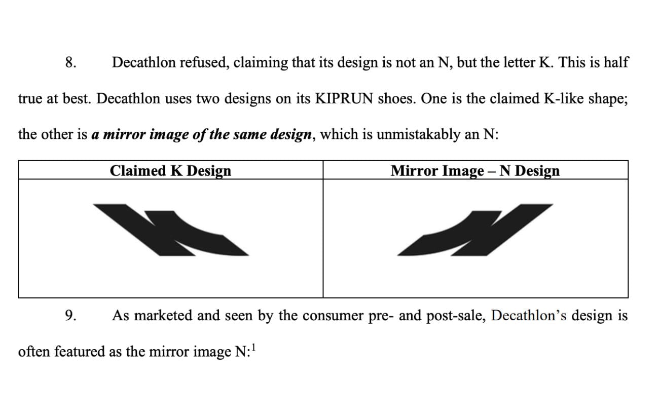 New Balance Sues Decathlon Over the Logo on Kiprun's Running Shoes 3 New Balance Sues Decathlon Over the Logo on Kiprun's Running Shoes 3