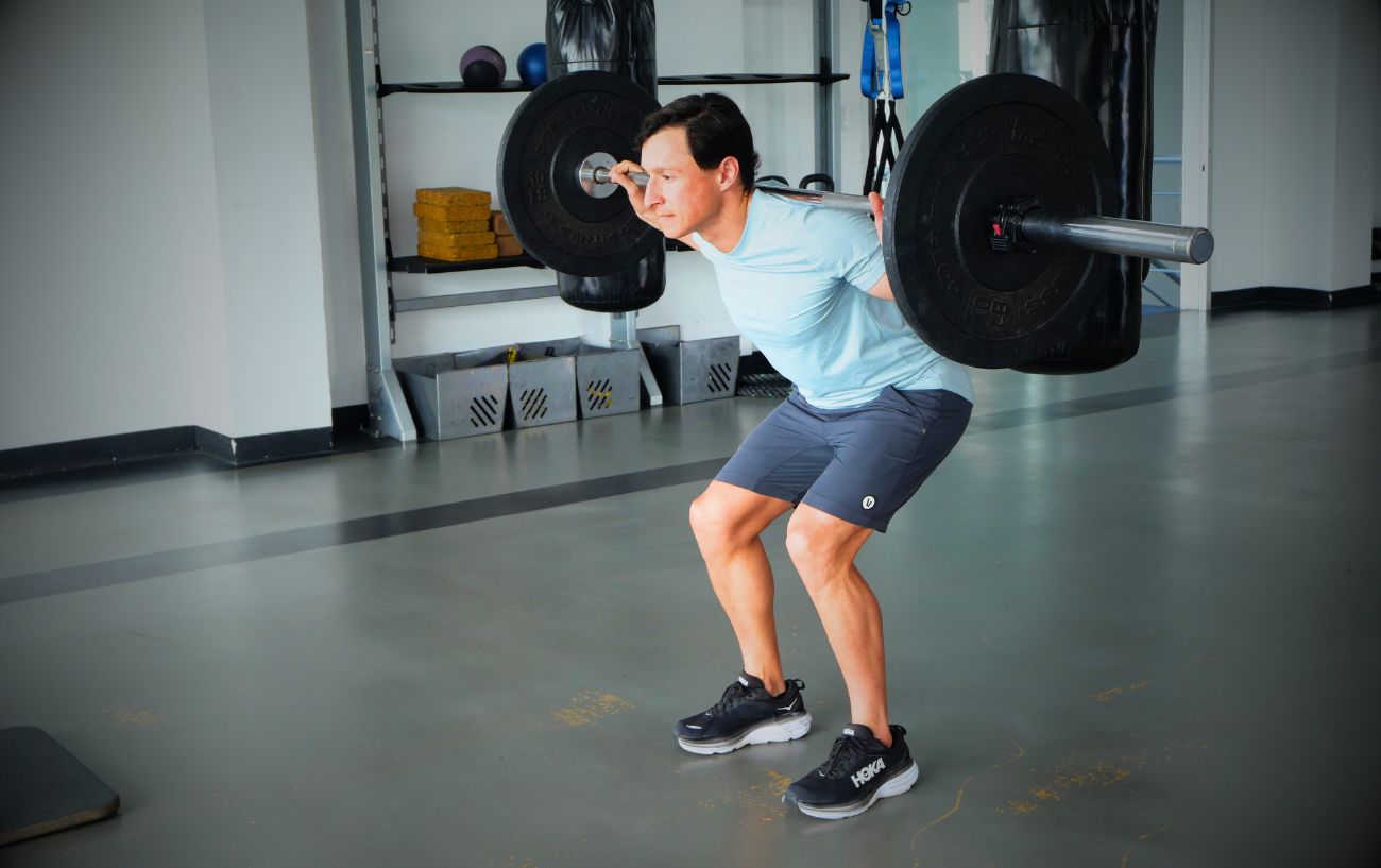 Heel Elevated Trap Bar Squat