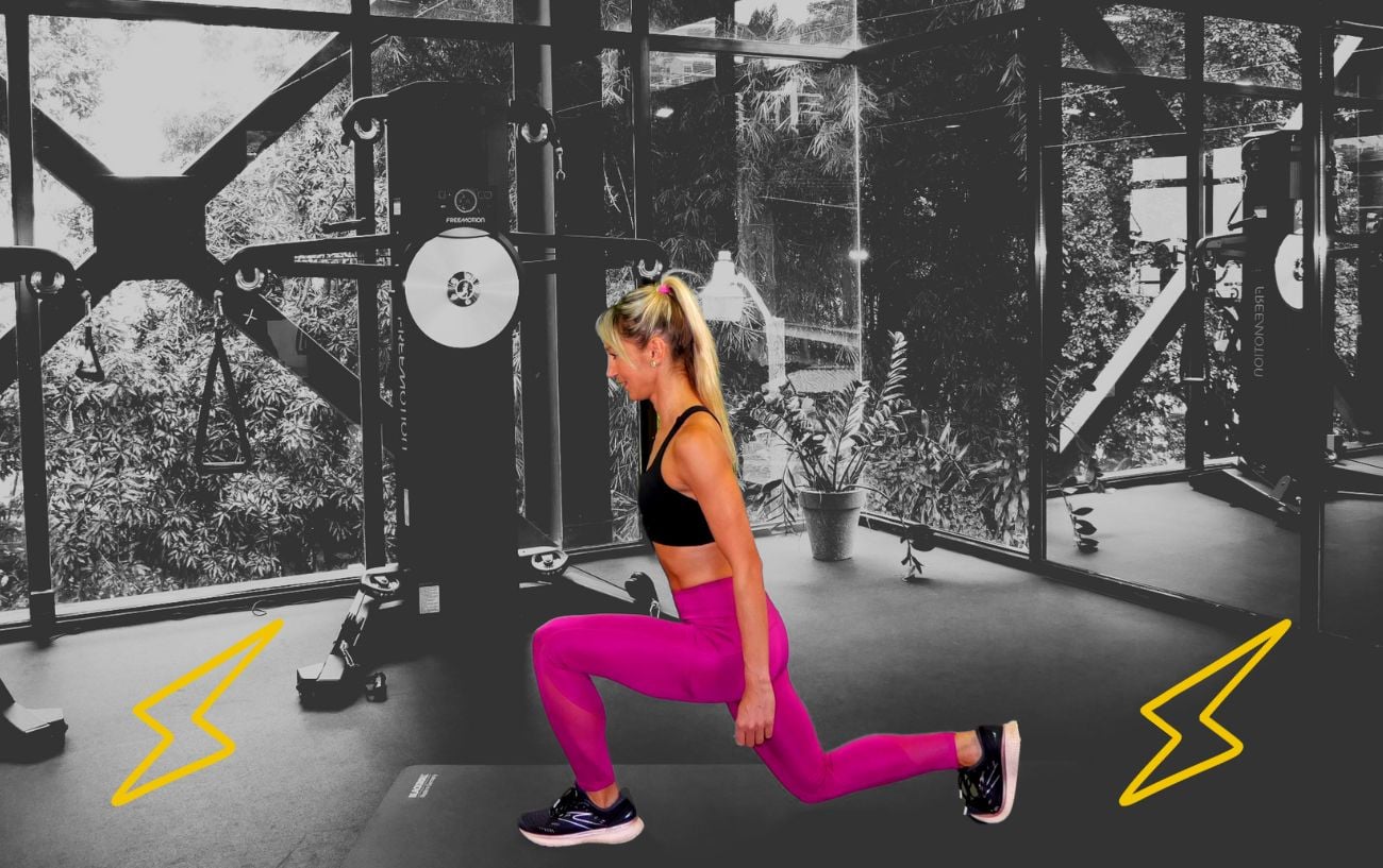 Reverse lunge variant