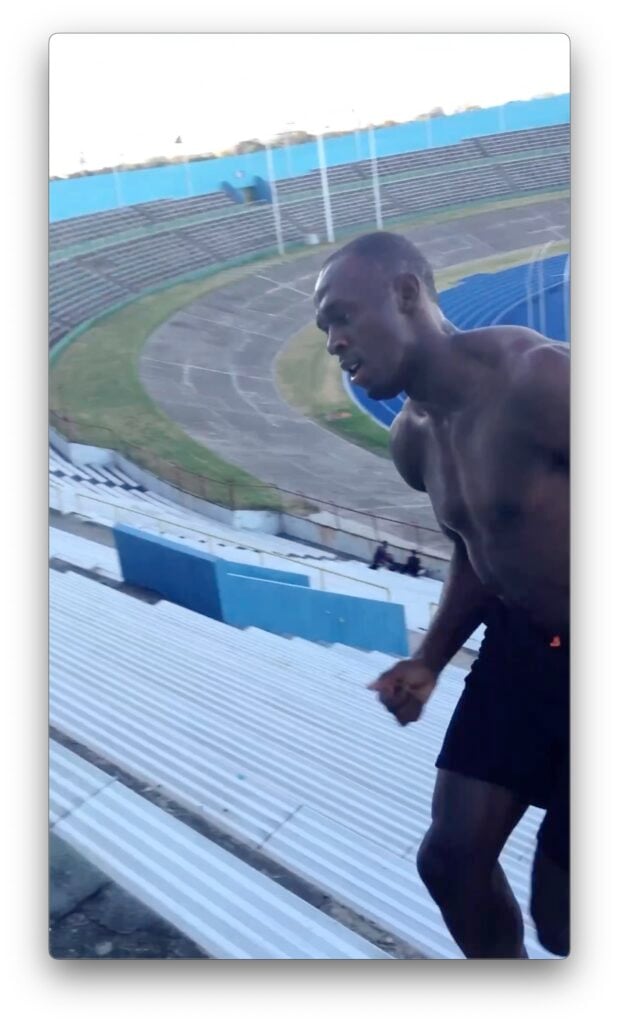 Is Usain Bolt Training for a Comeback? A Visual Investigation 3