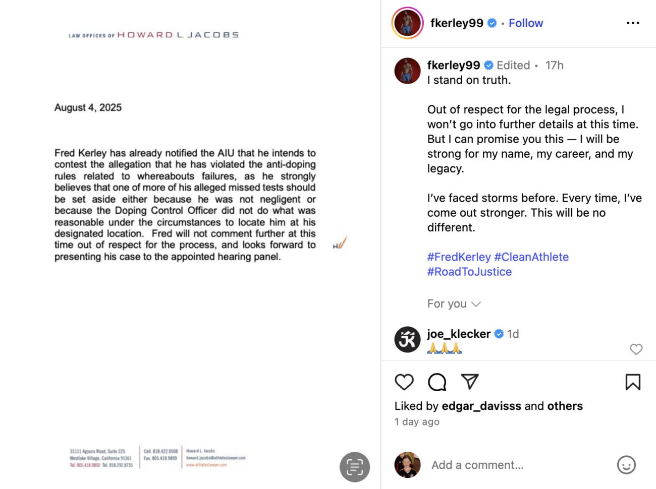 Former World Champ Fred Kerley’s Career in Crisis After Whereabouts Failures 1