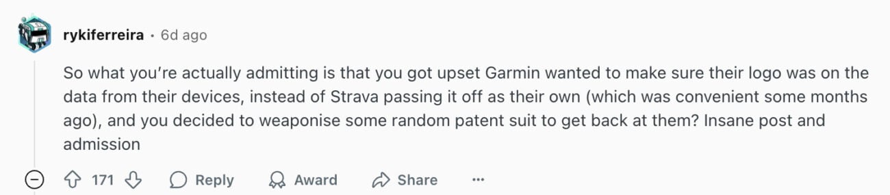 Strava Users Revolt Against Garmin Lawsuit Plans 6 Strava Users Revolt Against Garmin Lawsuit Plans 6