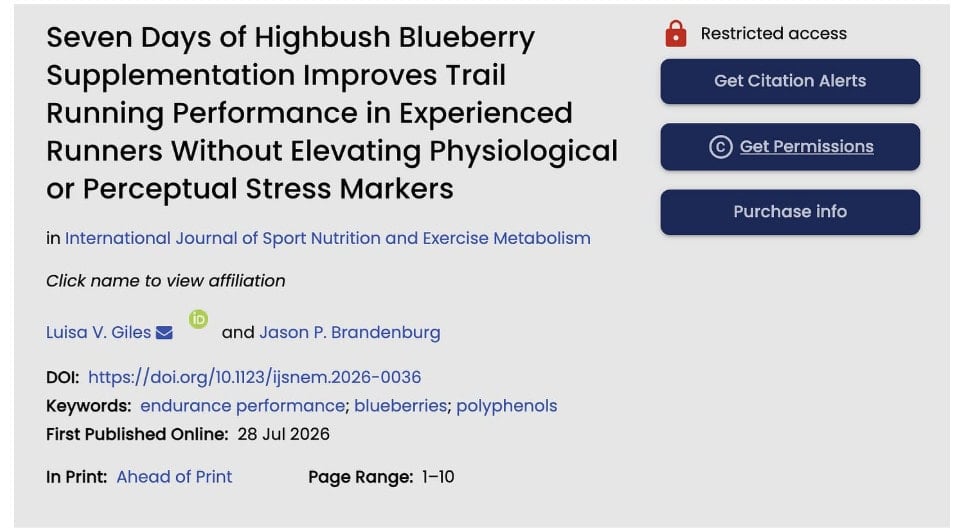 Can Blueberries Make You a Faster Trail Runner? 1