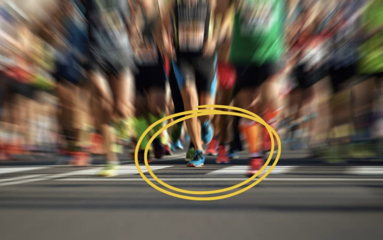 The Super Shoe Lottery: Can Science Predict Who Benefits? 1 A blurred photo of marathon runners.